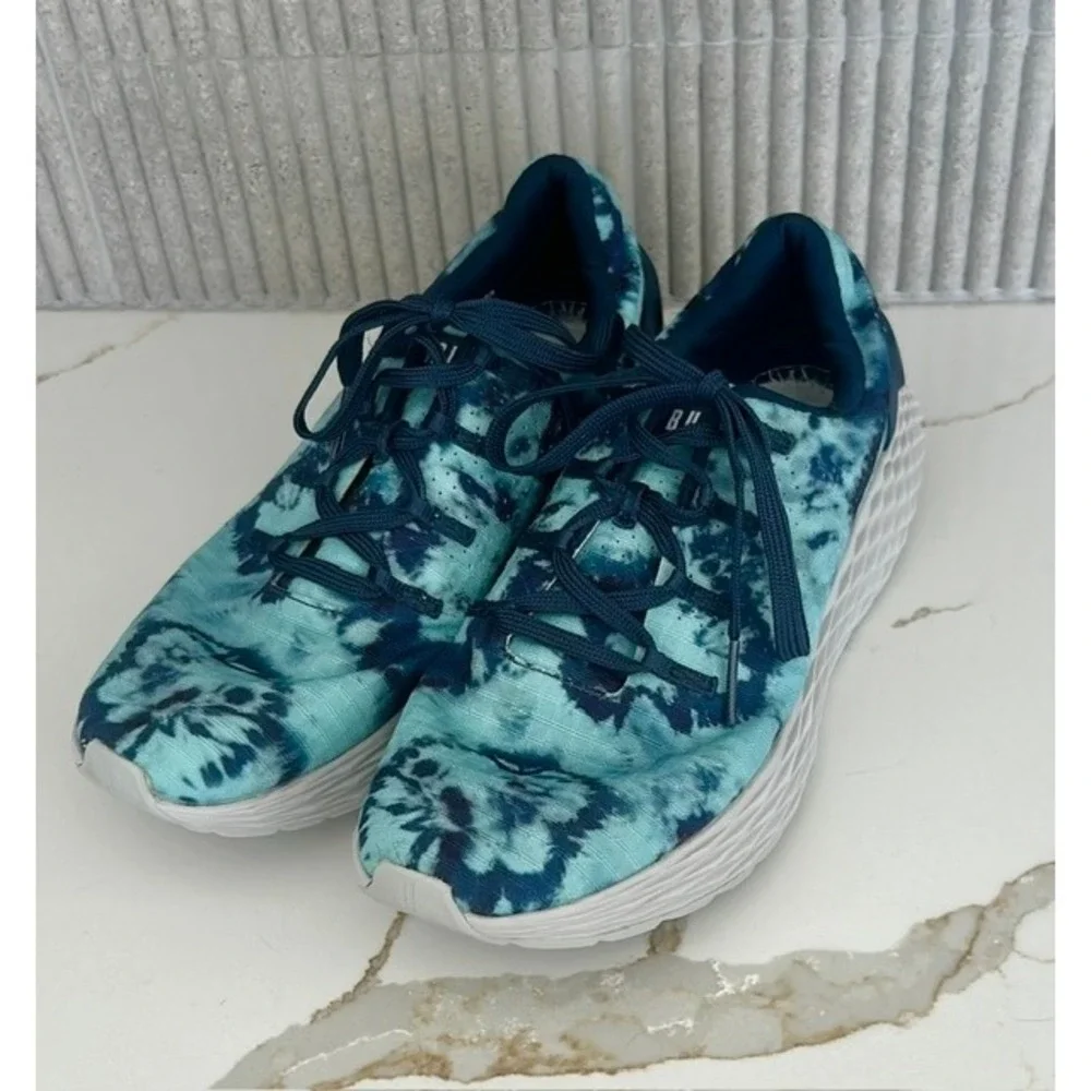 NOBULL Ripstop Runner Blue Teal Tie Dye Mens 8 Womens 9.5 Training Shoes